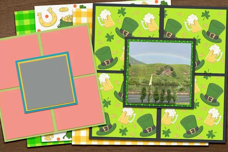 So Square Digital Scrapbooking Template and Cuttable