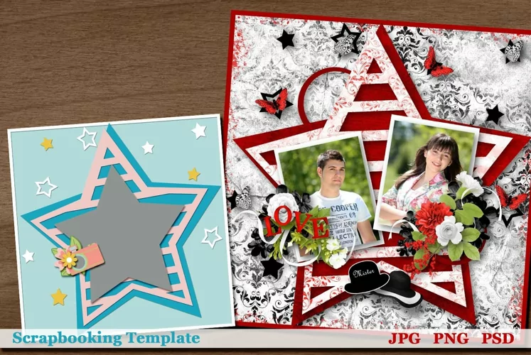 You're A Star Digital Scrapbooking Page Layout Template