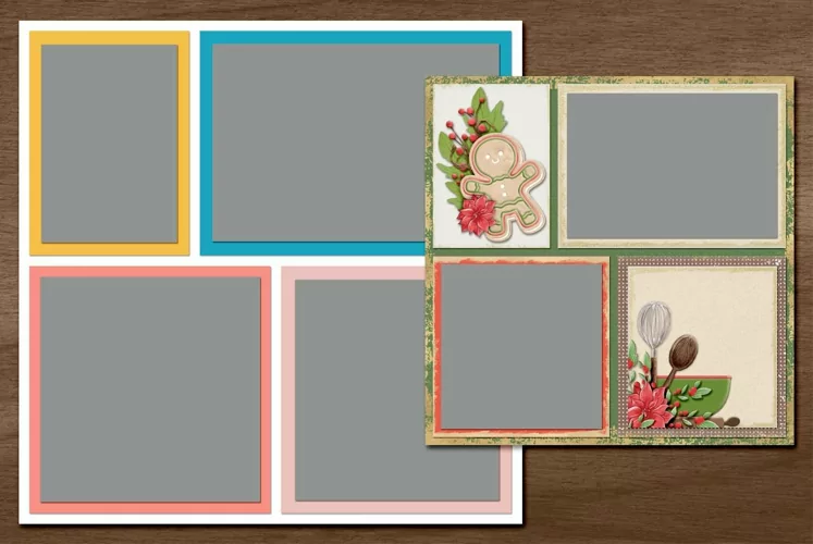 Happy Scrapbooking Template for Multiple Photos