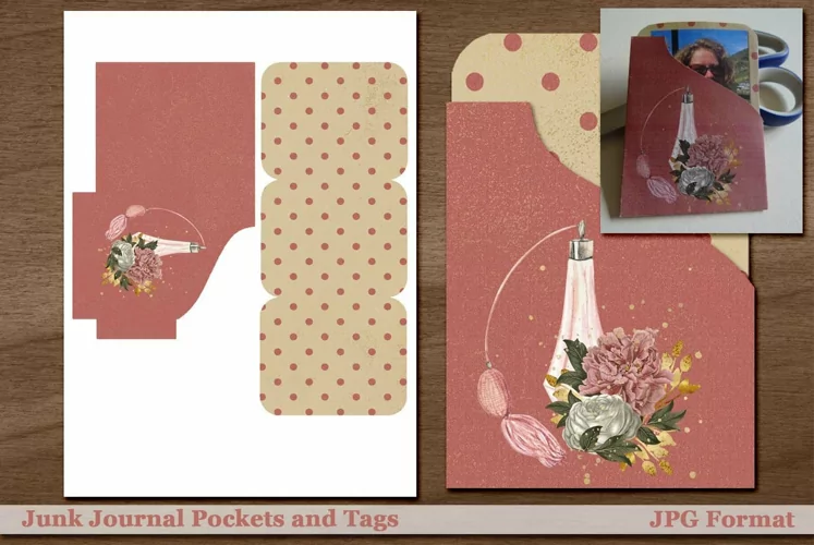 Printable Vintage Junk Journal Mini Pocket Album 2