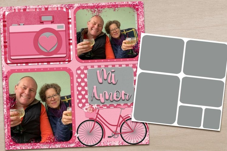 Four Project Life Style Digital Scrapbooking Templates