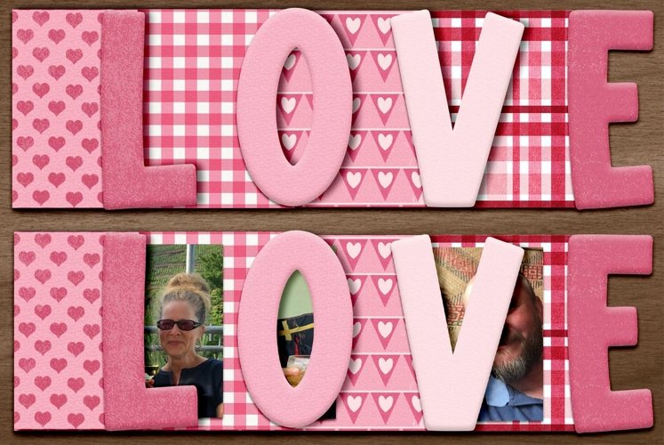 Love Shaped Mini Scrapbook Album example image 1