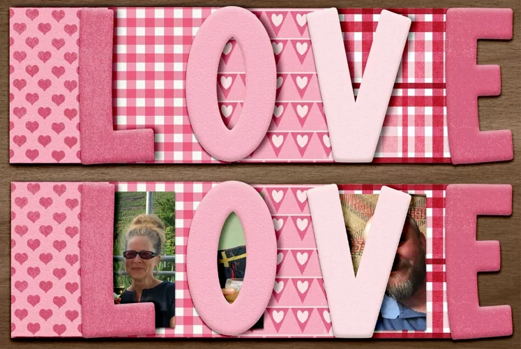 Love Shaped Mini Scrapbook Album