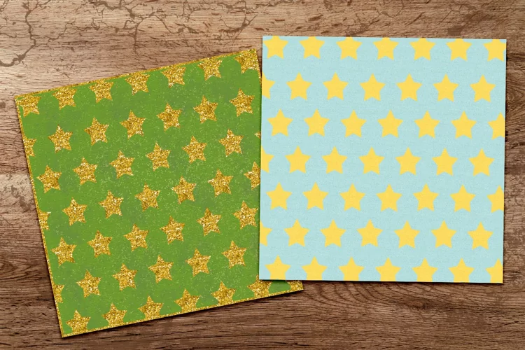 Star Pattern for Scrapbooking Papers and More