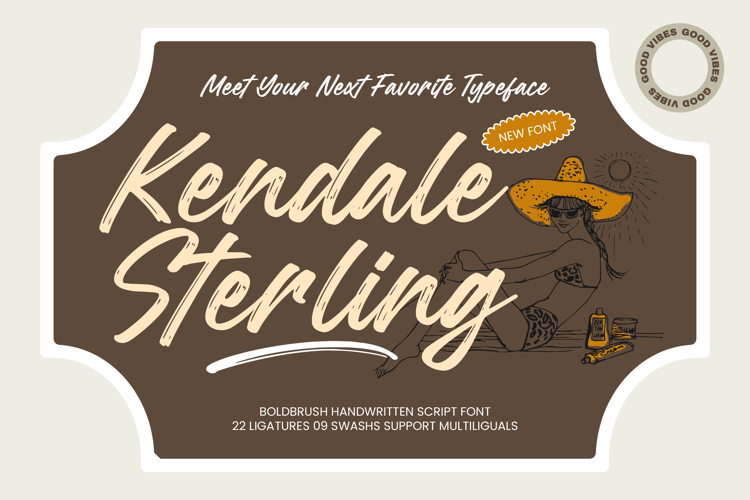 Kendale Sterling - Bold Brush Handwritten Font