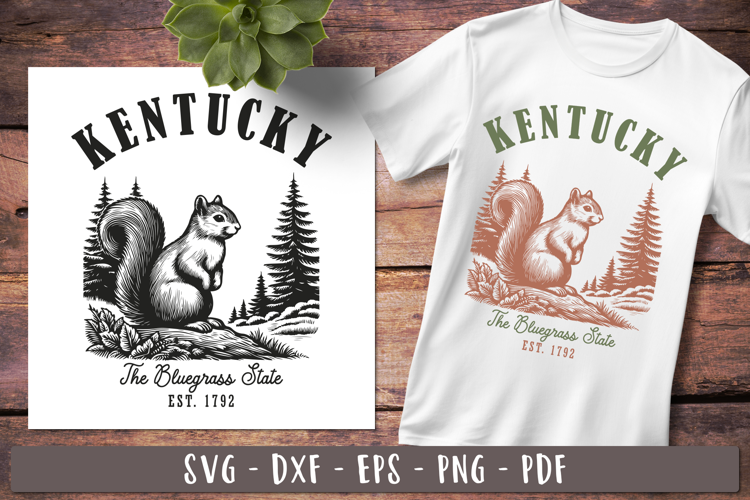 Kentucky svg | Vintage United states design