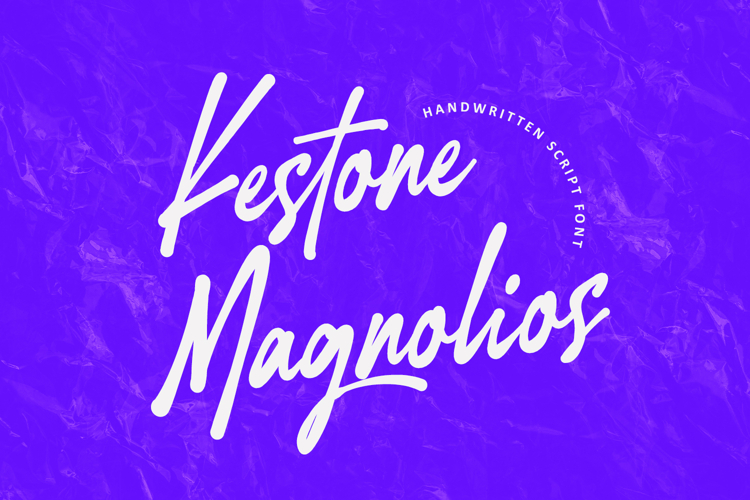 Kestone Magnolios Handwritten Script Font