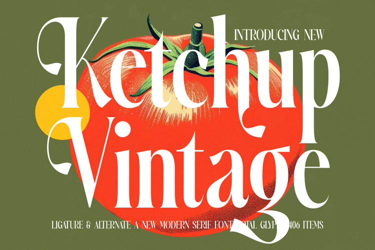 Ketchup Vintage - Modern Serif Font