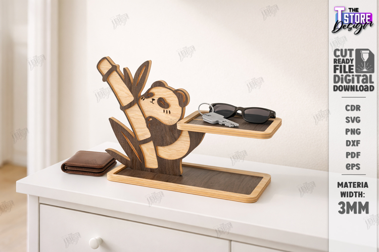 Key Holder Tray Laser Cut | Storage Tray | Sunglasses Stand