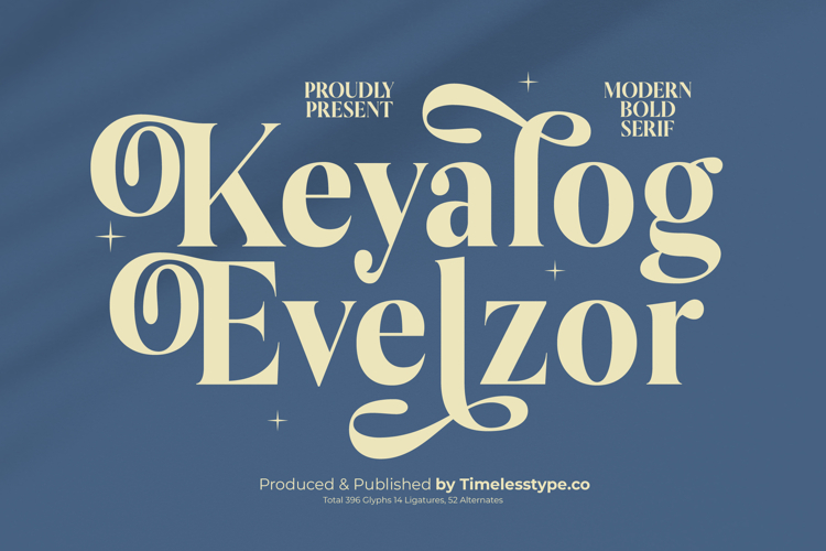 Keyalog Evelzor - Modern Bold Serif