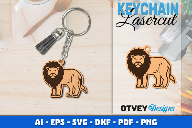 Keychain Animals Lasercut