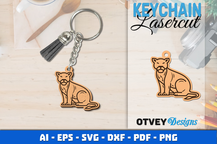 Keychain Animals Lasercut