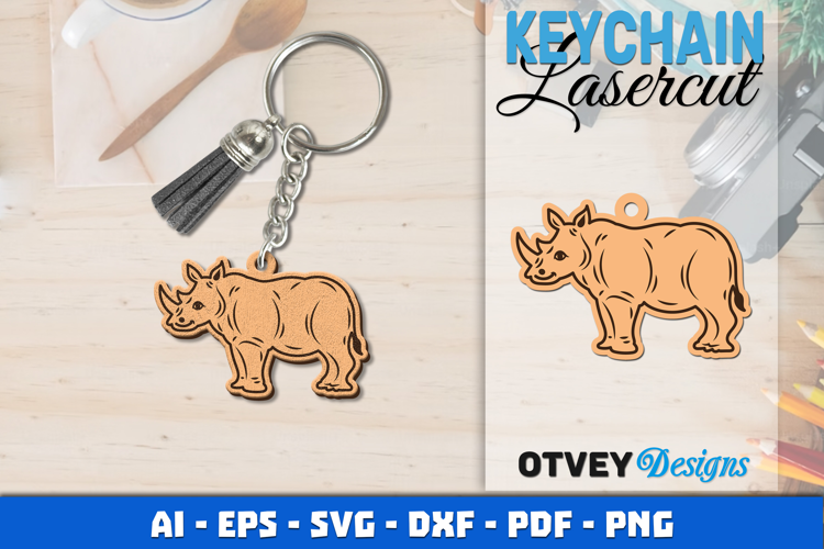 Keychain Animals Lasercut