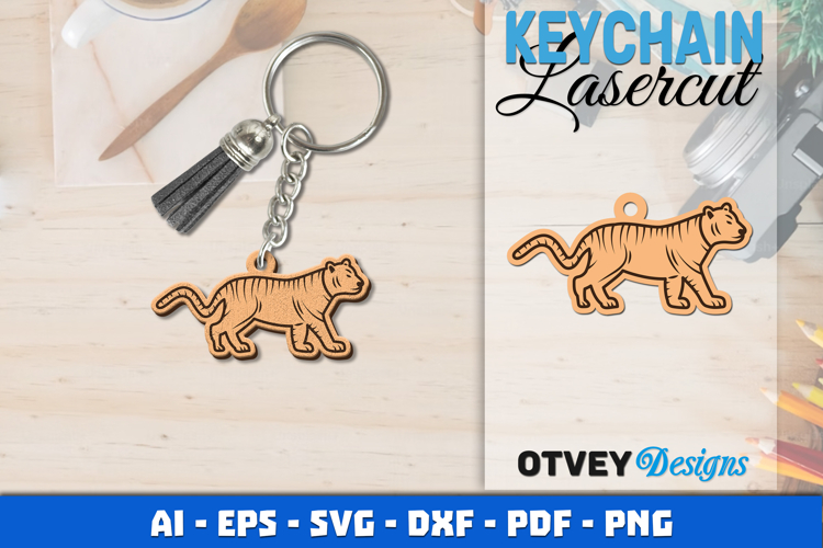 Keychain Animals Lasercut