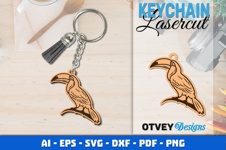 Keychain Animals Lasercut