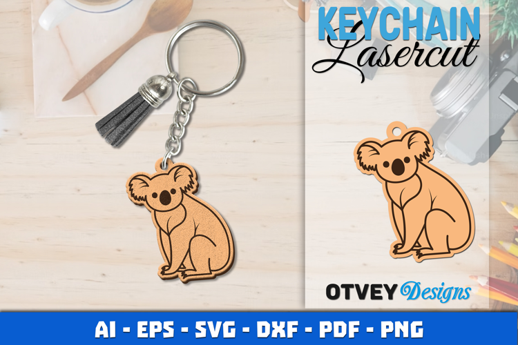 Keychain Animals Lasercut