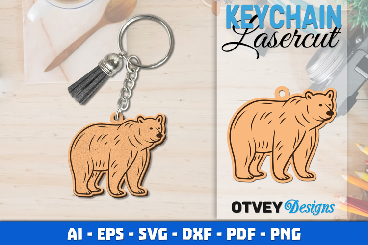 Keychain Animals Lasercut