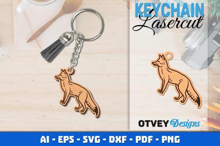 Keychain Animals Lasercut