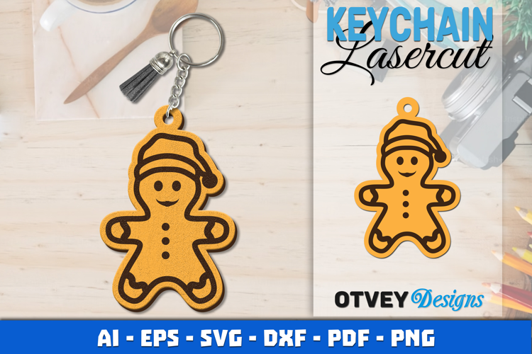 Christmas Keychain Lasercut