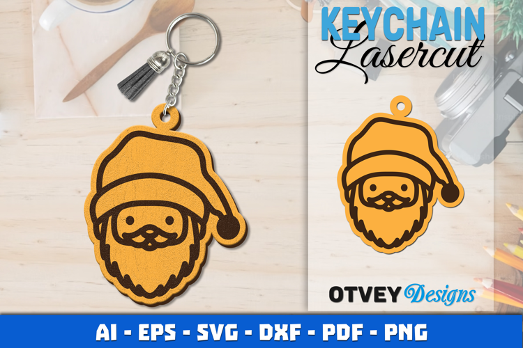 Christmas Keychain Lasercut