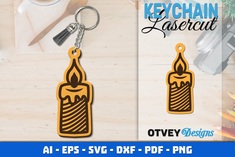 Christmas Keychain Lasercut
