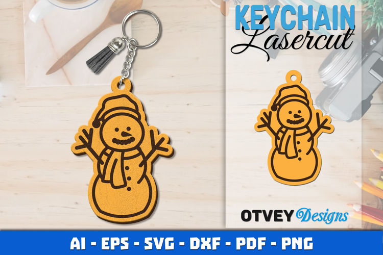 Christmas Keychain Lasercut