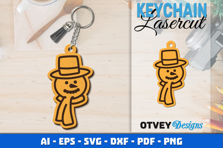 Christmas Keychain Lasercut