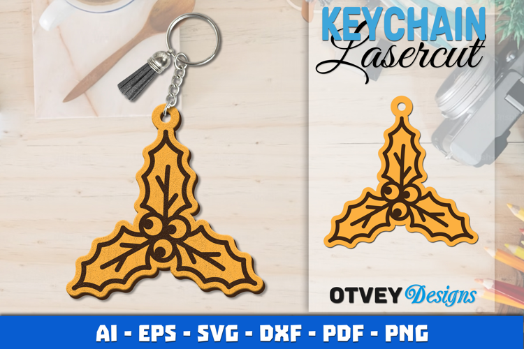 Christmas Keychain Lasercut