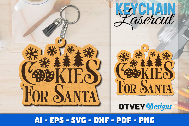 Keychain Christmas Quotes Vintage Lasercut