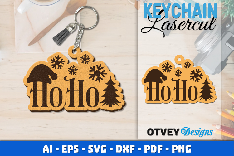 Keychain Christmas Quotes Vintage Lasercut