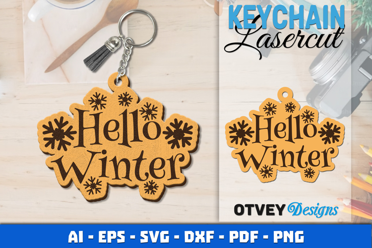 Keychain Christmas Quotes Vintage Lasercut