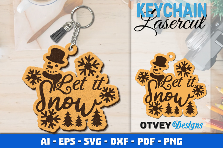 Keychain Christmas Quotes Vintage Lasercut