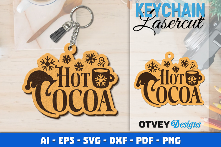Keychain Christmas Quotes Vintage Lasercut