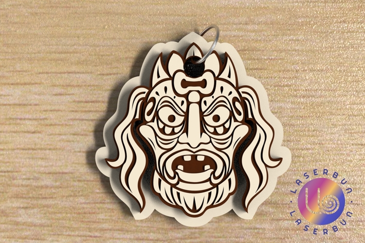 Cultural Mask SVG File for Laser Cutting