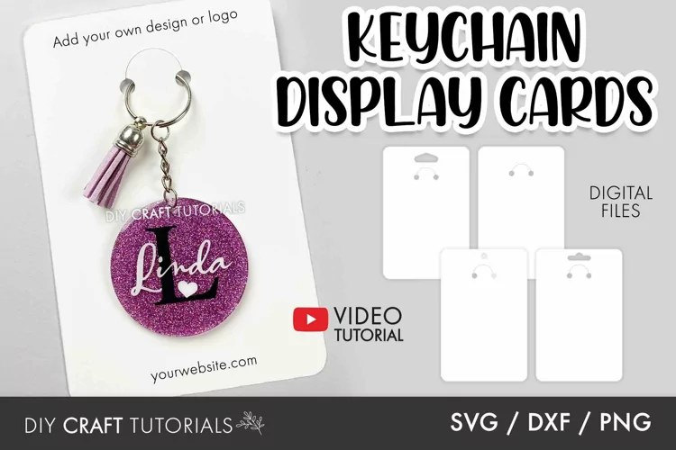 Keychain Display Card Templates
