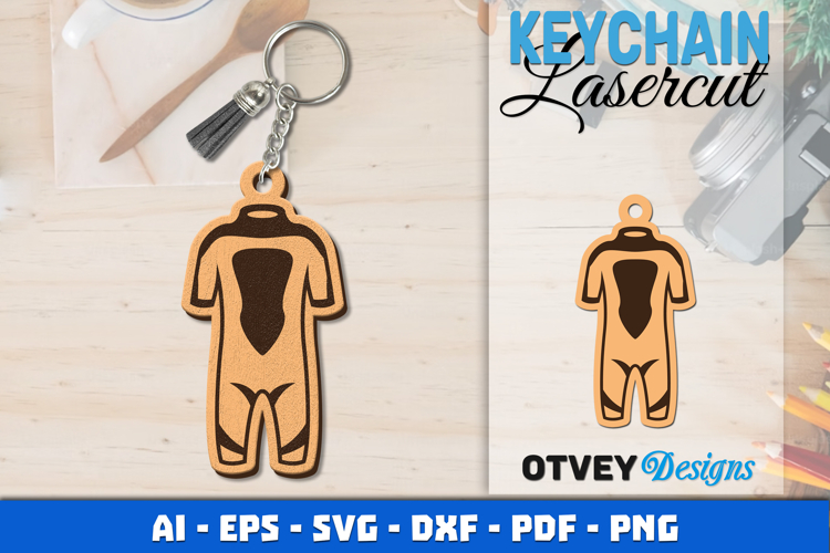Keychain Diving Lasercut
