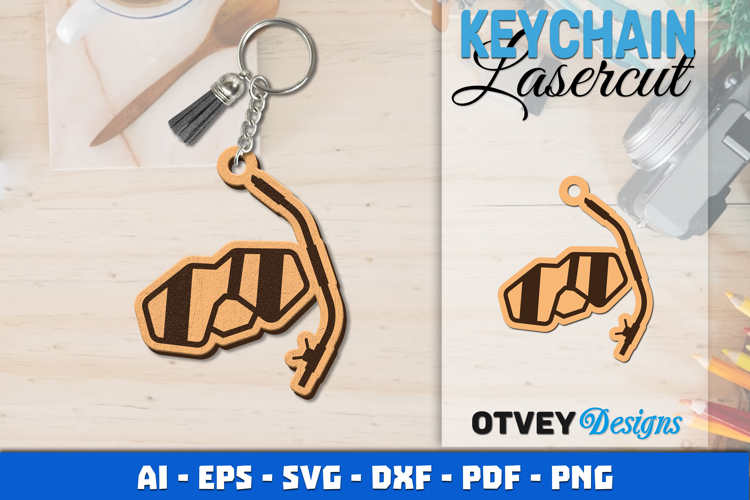 Keychain Diving Lasercut