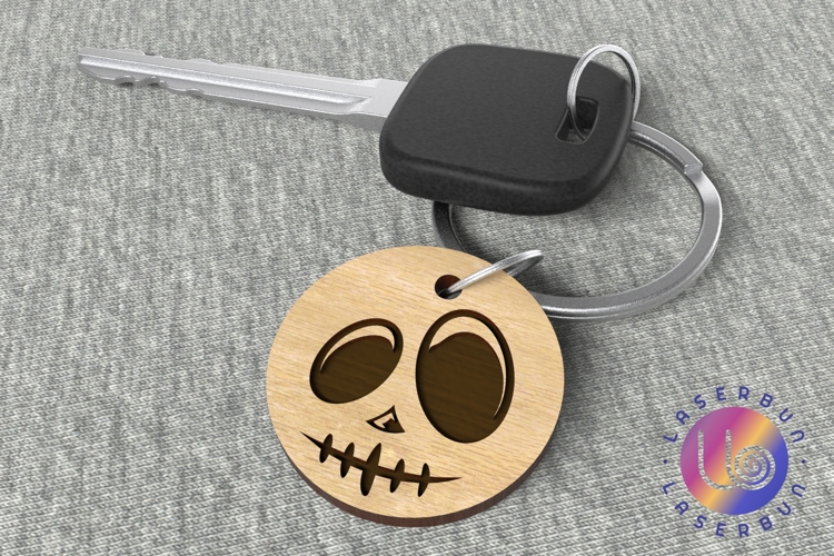 Oval-Eyed Pumpkin Keychain SVG File