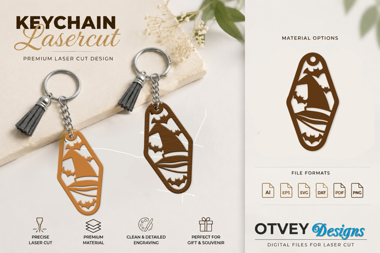 Halloween Keychain Lasercut | Halloween Jewelry Template