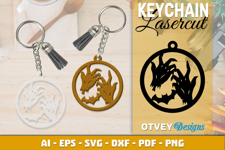 Halloween Keychain Lasercut | Halloween Jewelry Template