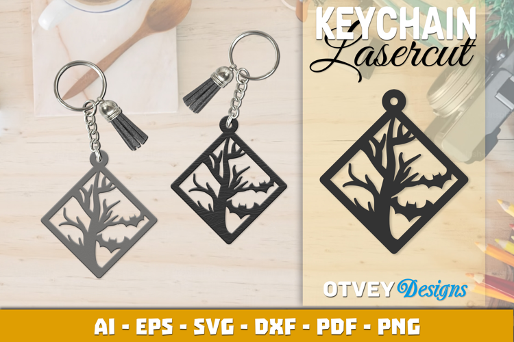 Halloween Keychain Lasercut | Halloween Jewelry Template