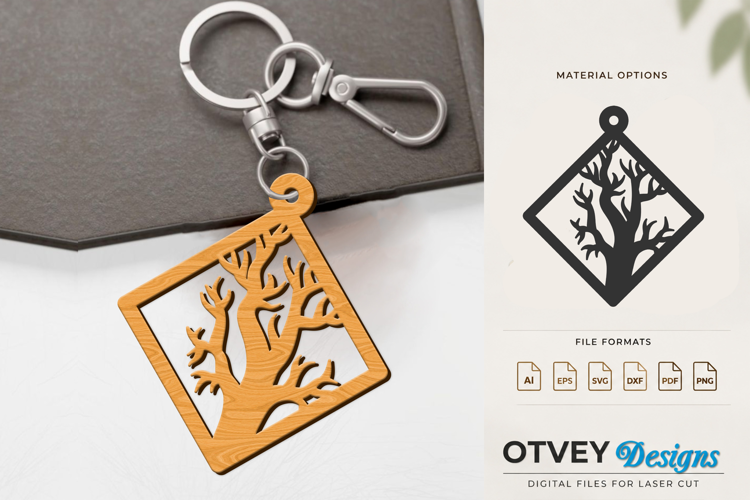 Halloween Keychain Lasercut | Halloween Jewelry Template