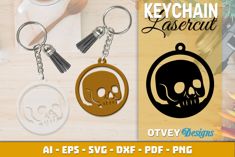 Halloween Keychain Lasercut | Halloween Jewelry Template