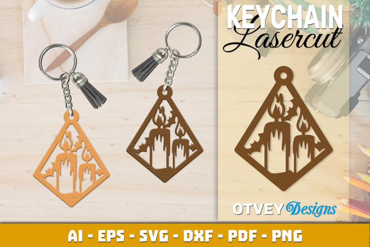 Halloween Keychain Lasercut | Halloween Jewelry Template