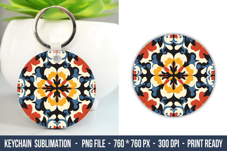 Latin Pattern Keychain | Keychain Design