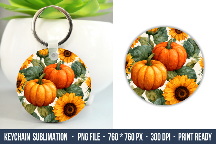 Fall Keychain Sublimation | Keychain Design