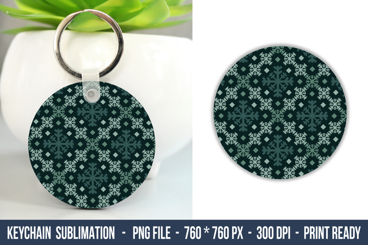 Snowflake Nordic Keychain | Keychain Sublimation
