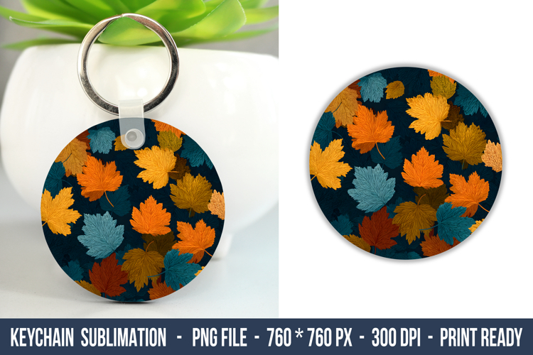 Autumn Leaves Keychain | Keychain Design | Fall Design