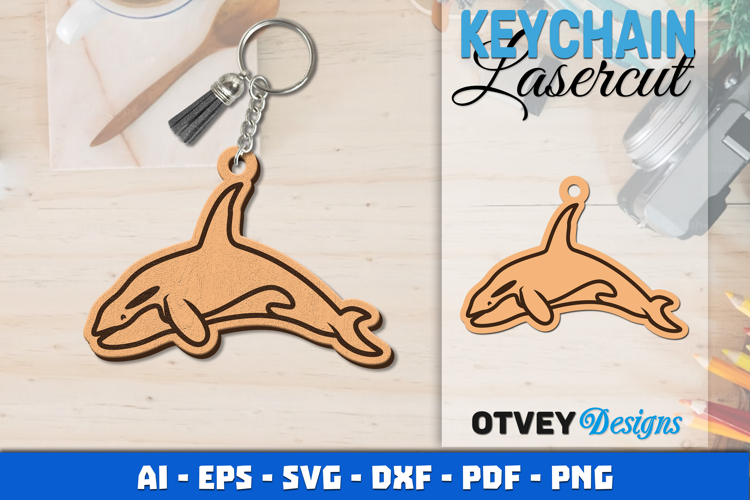 Keychain Sea Animals Lasercut