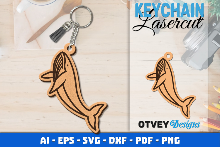 Keychain Sea Animals Lasercut